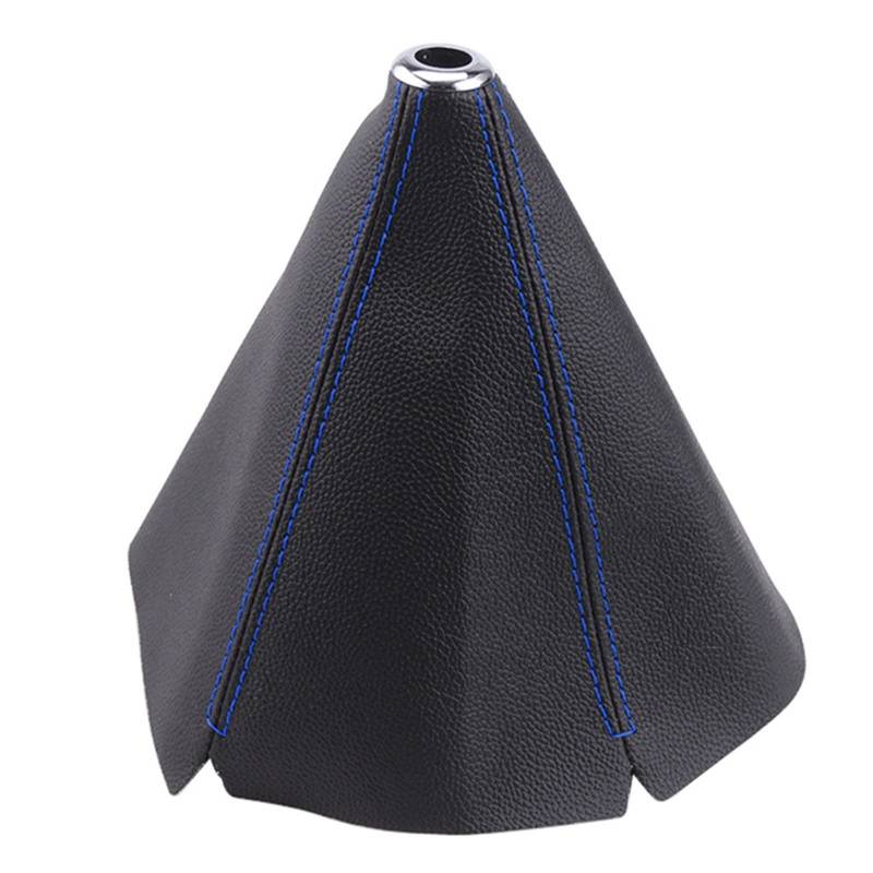 Auto Schaltknauf 16mm Universal Auto Gangschaltung Kragen Pu Leder Auto Schaltkragen Automatische Auto Manuelle Schalt Boot Abdeckung Legging Schaltknauf Automatik(Blue) von Axexnejv