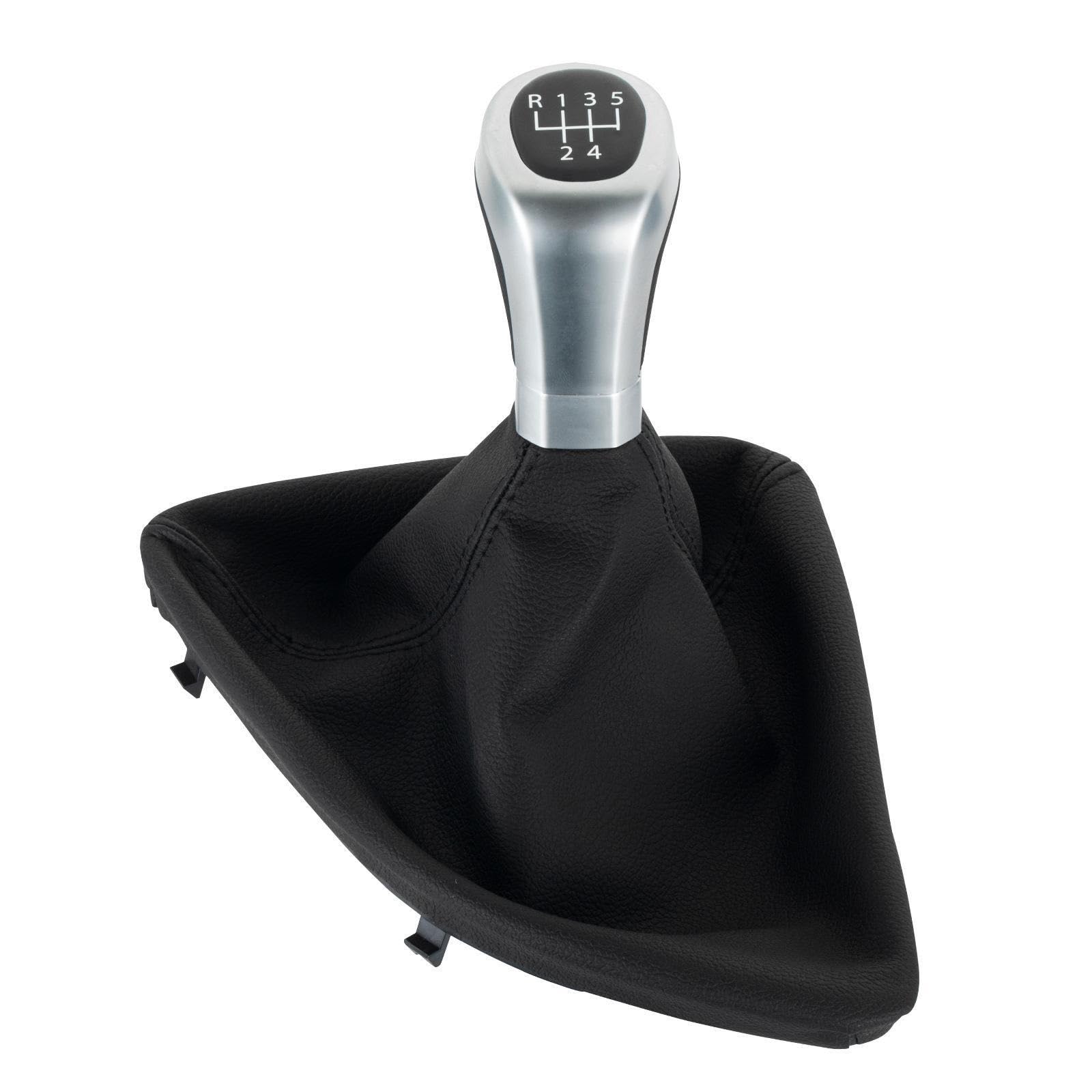 Auto Schaltknauf Für 1er E81 E82 E87 E88 2003-2013 5/6-Gang-Schaltgetriebe Auto-Schaltknauf Griffkopf Schalthebelmanschette Kofferraumabdeckung Schaltknauf Automatik(5 Speed Withcase) von Axexnejv