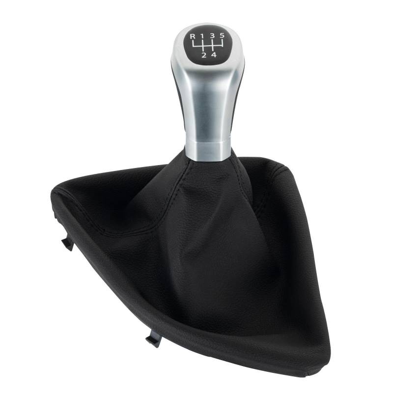 Auto Schaltknauf Für 1er E81 E82 E87 E88 2003-2013 5/6-Gang-Schaltgetriebe Auto-Schaltknauf Griffkopf Schalthebelmanschette Kofferraumabdeckung Schaltknauf Automatik(5 Speed Withcase) von Axexnejv