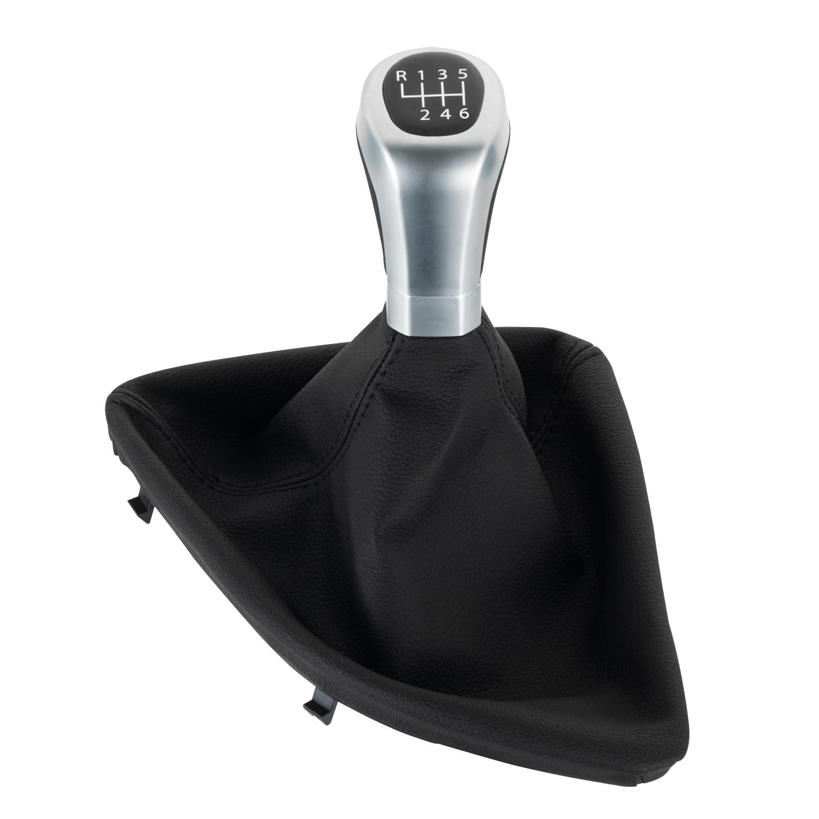 Auto Schaltknauf Für 1er E81 E82 E87 E88 2003-2013 5/6-Gang-Schaltgetriebe Auto-Schaltknauf Griffkopf Schalthebelmanschette Kofferraumabdeckung Schaltknauf Automatik(6 Speed 2piece) von Axexnejv