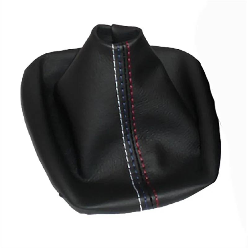 Auto Schaltknauf Für 3er E36 E46 M3 Auto Schalthebel Manuelle Handbremse Gamasche Schaltsack Schwarz Leder Boot Schaltknauf Automatik(Handbrake Cover) von Axexnejv
