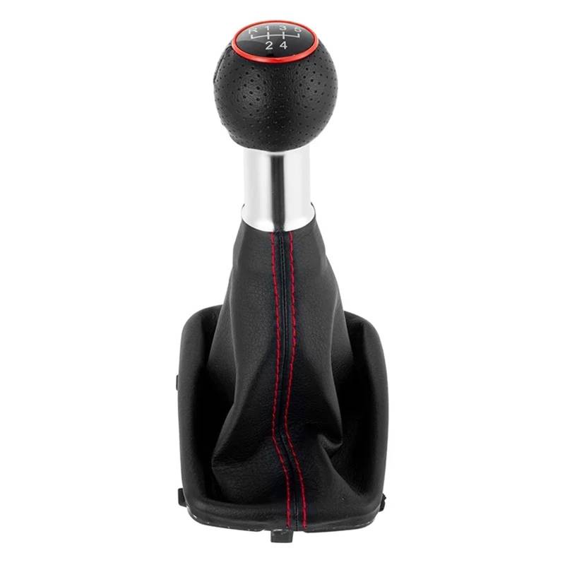 Auto Schaltknauf Für A3 S3 2001 2002 2003 12mm 5/6 Geschwindigkeit Manuelle Getriebe Schaltknauf Shifter Hebel Griff Kopf Gamasche Boot Abdeckung Schaltknauf Automatik(Red 5speed) von Axexnejv