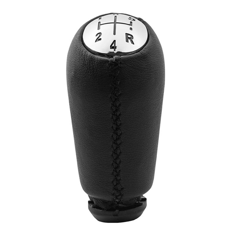 Auto Schaltknauf Für Clio 2 II Für Megane 2 II Für Kangoo Auto Schaltknauf Stick Kopf Hebel Griff Staubdichte Abdeckung Fall Schaltknauf Automatik(Chrome Cap Black) von Axexnejv