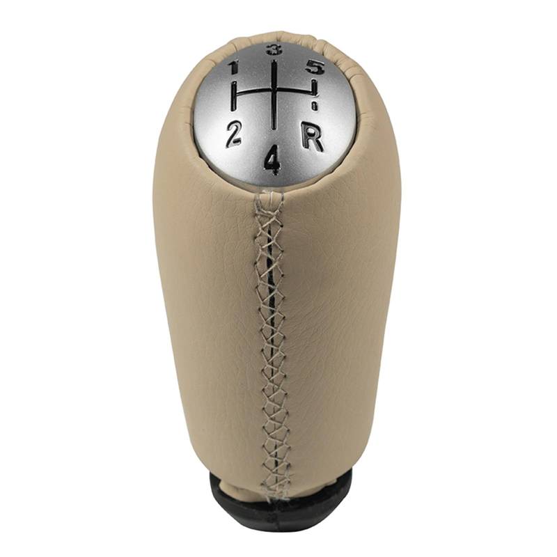 Auto Schaltknauf Für Clio 2 II Für Megane 2 II Für Kangoo Auto Schaltknauf Stick Kopf Hebel Griff Staubdichte Abdeckung Fall Schaltknauf Automatik(Matte Cap Beige) von Axexnejv
