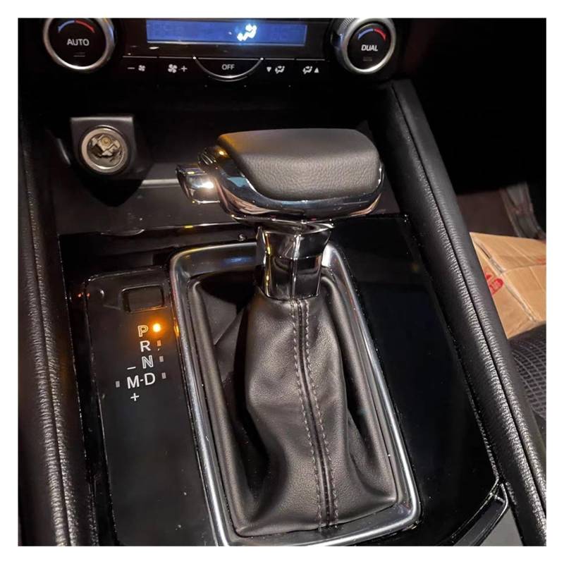 Auto Schaltknauf Für Mazda CX-30 CX-5 CX-8 CX-3 CX-9 Für Mazda 3 6 Automatische Auto Shift Handball Getriebe Schaltknauf Automatik(Black No Holes) von Axexnejv