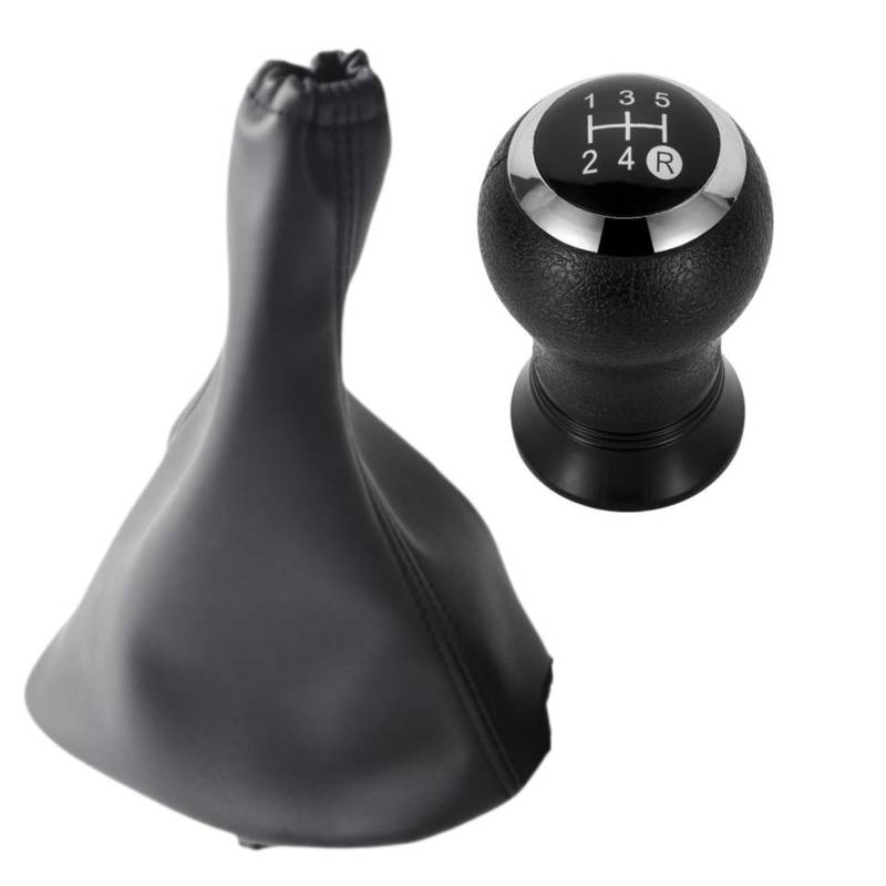 Auto Schaltknauf Für Toyota Für Yaris II 2 MK2 2005-2011 Auto Schaltknauf Griff Schalthebel Stick Stift Gaitor Boot Abdeckung Schaltknauf Automatik(5 Speed C) von Axexnejv