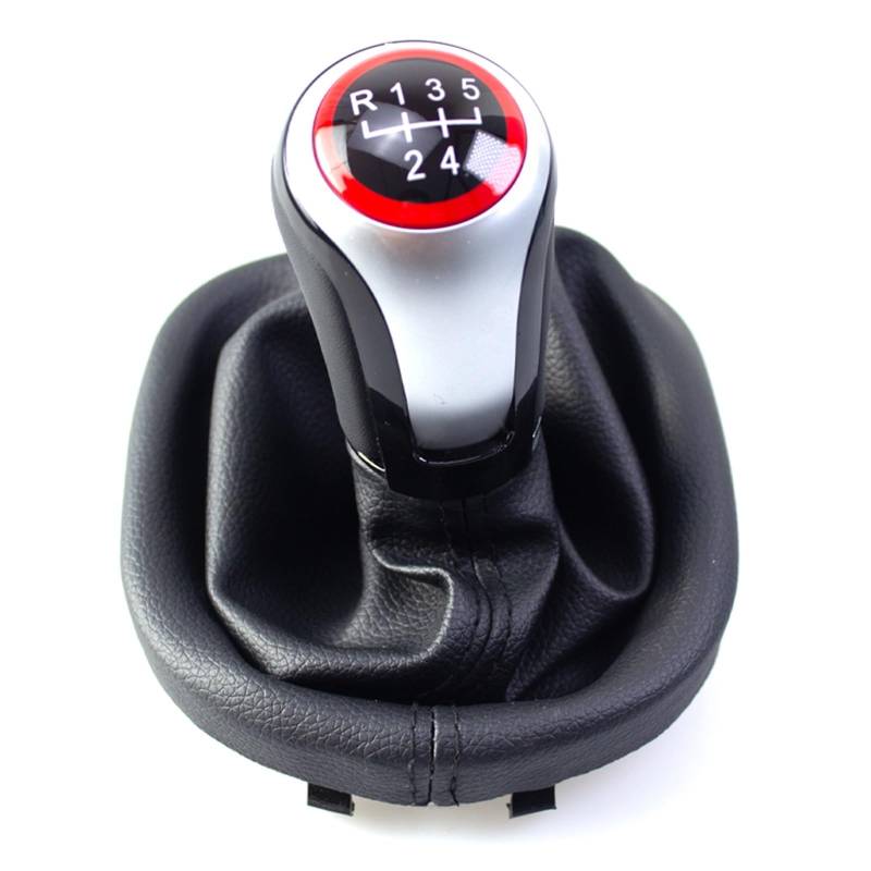 Auto Schaltknauf Für VW Für Touran 2003-2010 Für Caddy II MK2 2004-2009 Schaltknauf MT 5/6 Geschwindigkeit Mit Gamasche Boot Abdeckung Schaltknauf Automatik(5 Speed) von Axexnejv
