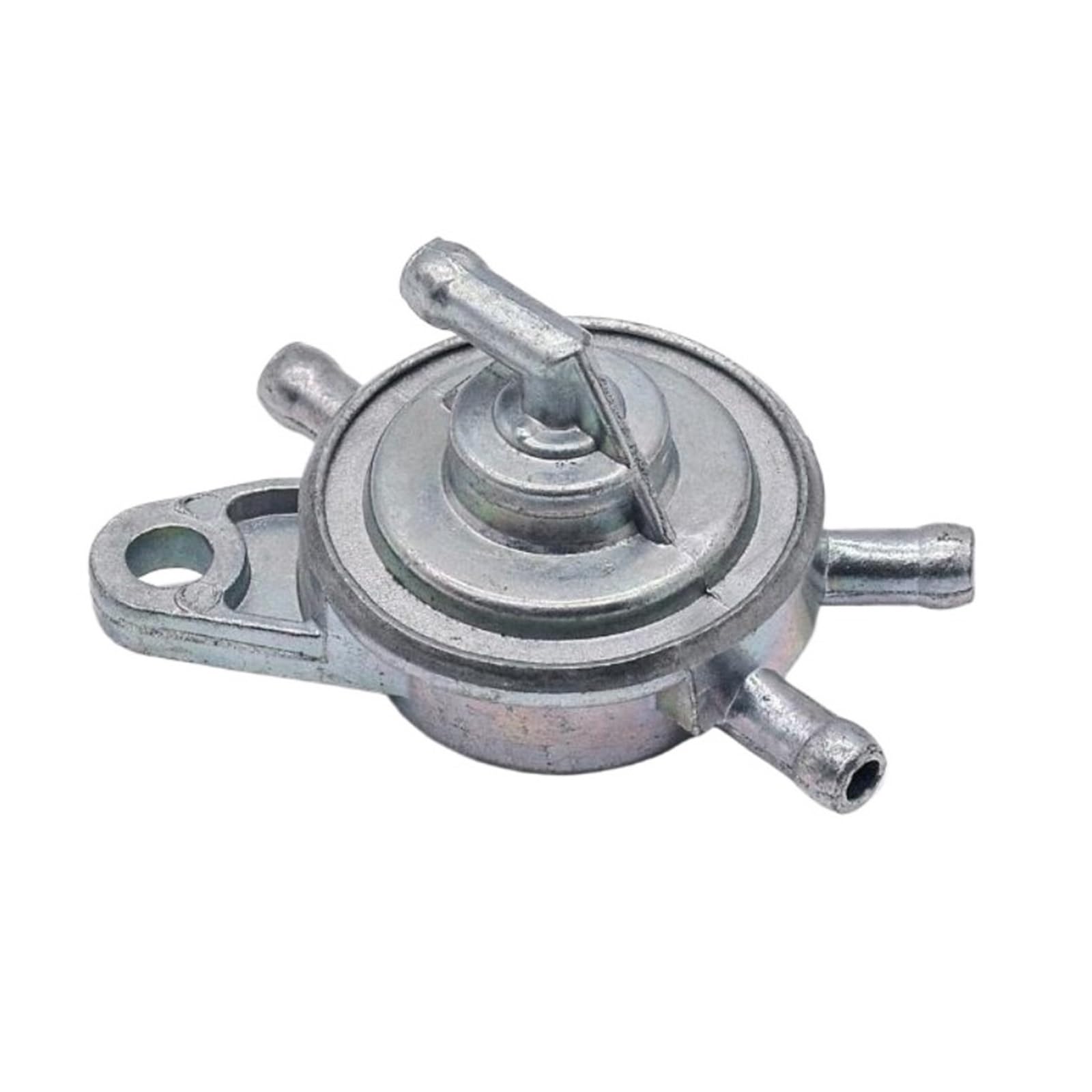 Benzinhahn Schalter Für ATV Roller GY6 Motor 150cc 125cc 50cc Motorrad 3 Weg Vakuum Kraftstoff Pumpe Petcock Motorrad Kraftstoffpumpe(4 Way Fuel Valve) von Axexnejv