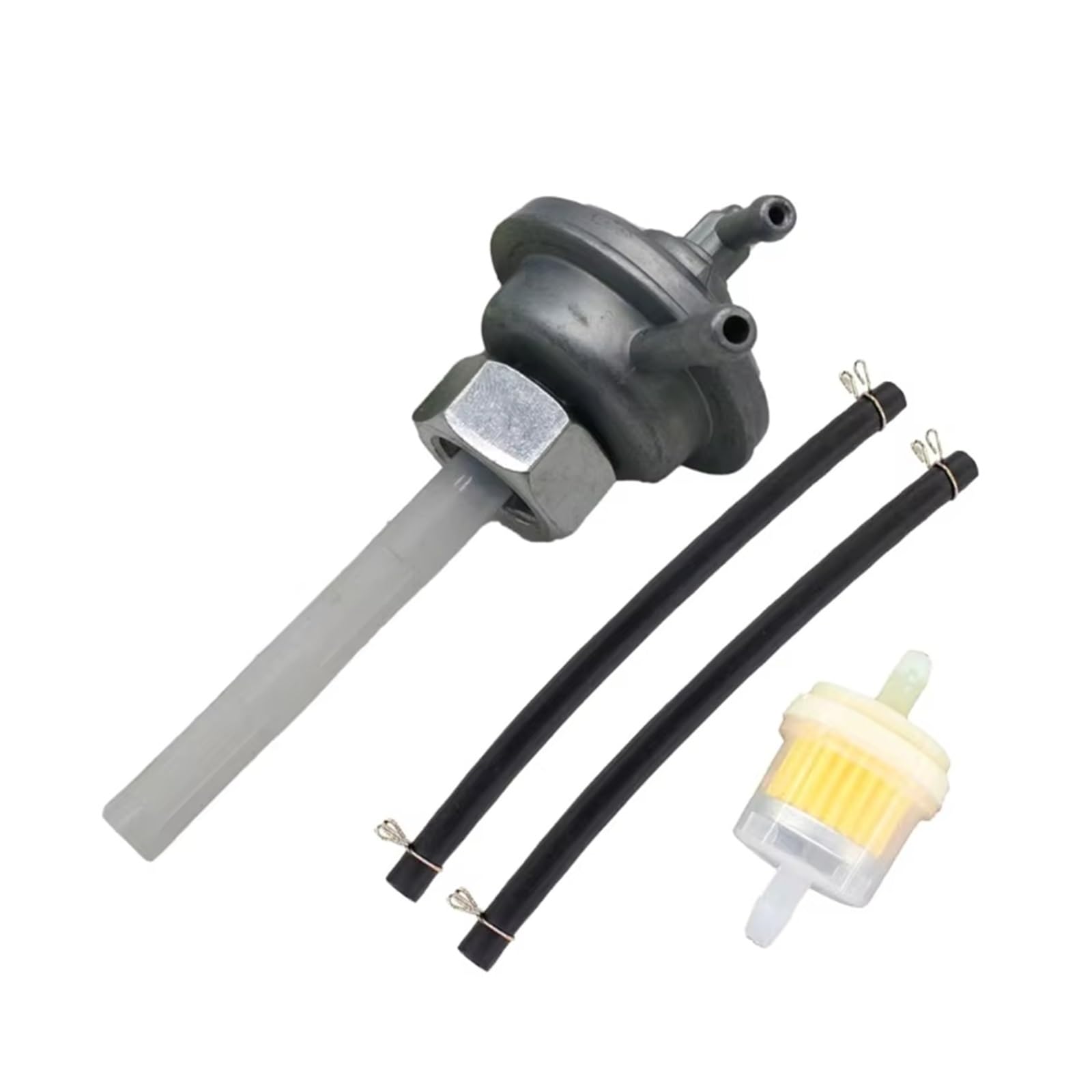 Benzinhahn Schalter Für GY6 50cc 150cc Kraftstoffpumpe Vakuum-Benzinhahn Mit 50mm Weißem Rohr Ersatz Motorradzubehör Motorrad Kraftstoffpumpe Benzinhahn Schalter Für GY6 50cc 150cc Kraftstoffpumpe Vakuum-Benzinhahn Mit 50mm Weißem Rohr Ersatz Motorradzubehör Motorrad Kraftstoffpumpe von Axexnejv