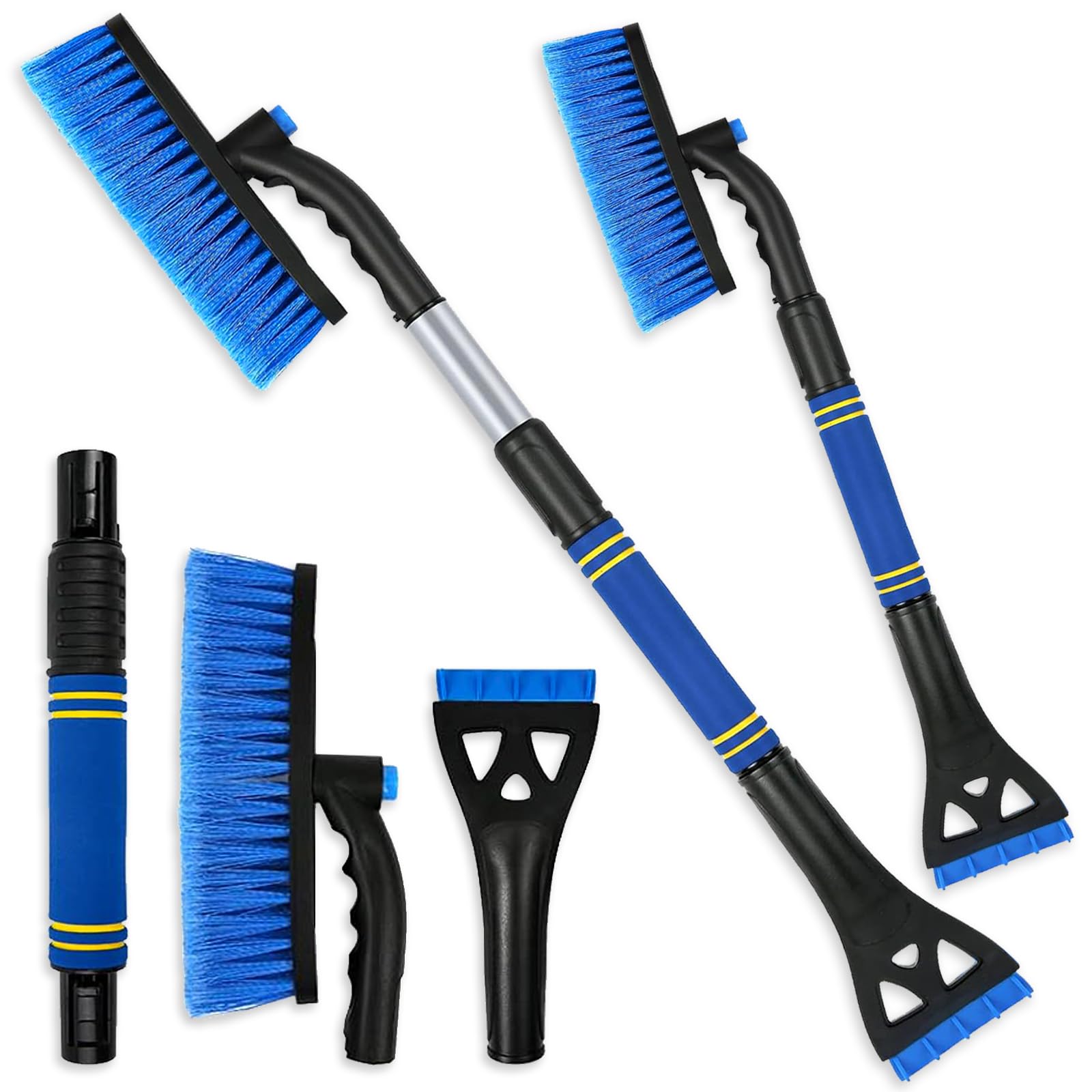 Axinyijia 3-in-1 Eiskratzer Auto Schneebesen, Eiskratzer Auto mit Besen Teleskop, 360° Eiskratzer Auto Windschutzscheibe Besen Schnee Axinyijia 3-in-1 Eiskratzer Auto Schneebesen, Eiskratzer Auto mit Besen Teleskop, 360° Eiskratzer Auto Windschutzscheibe Besen Schnee von Axinyijia
