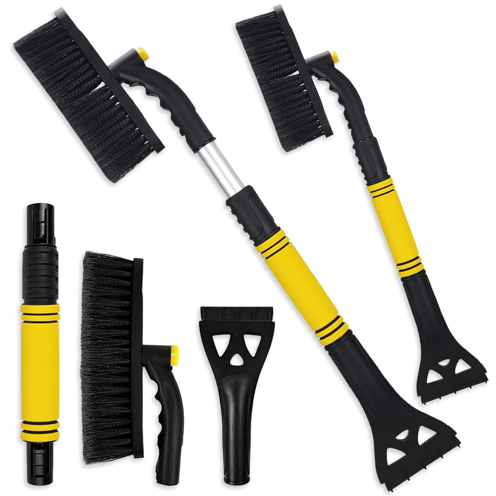 Axinyijia 3-in-1 Eiskratzer Auto Schneebesen, Eiskratzer Auto mit Besen Teleskop, 360° Eiskratzer Auto Windschutzscheibe Besen Schnee Axinyijia 3-in-1 Eiskratzer Auto Schneebesen, Eiskratzer Auto mit Besen Teleskop, 360° Eiskratzer Auto Windschutzscheibe Besen Schnee von Axinyijia