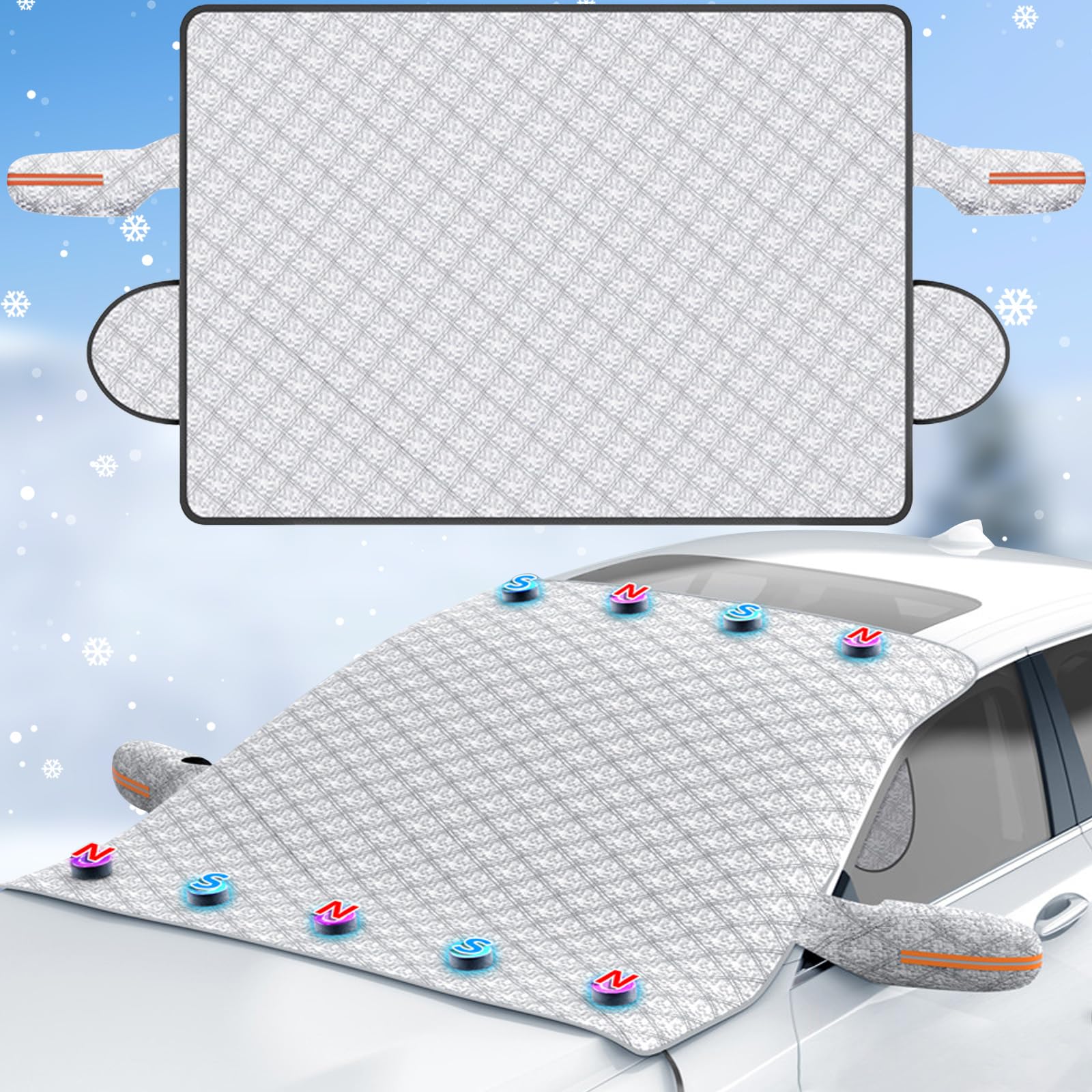 Axinyijia Frontscheibenabdeckung 160x120 cm Winter Auto Abdeckung, Windschutzscheibenabdeckung Auto Scheibenabdeckung Winter für Gegen Schnee, EIS, Frost, Staub Axinyijia Frontscheibenabdeckung 160x120 cm Winter Auto Abdeckung, Windschutzscheibenabdeckung Auto Scheibenabdeckung Winter für Gegen Schnee, EIS, Frost, Staub von Axinyijia