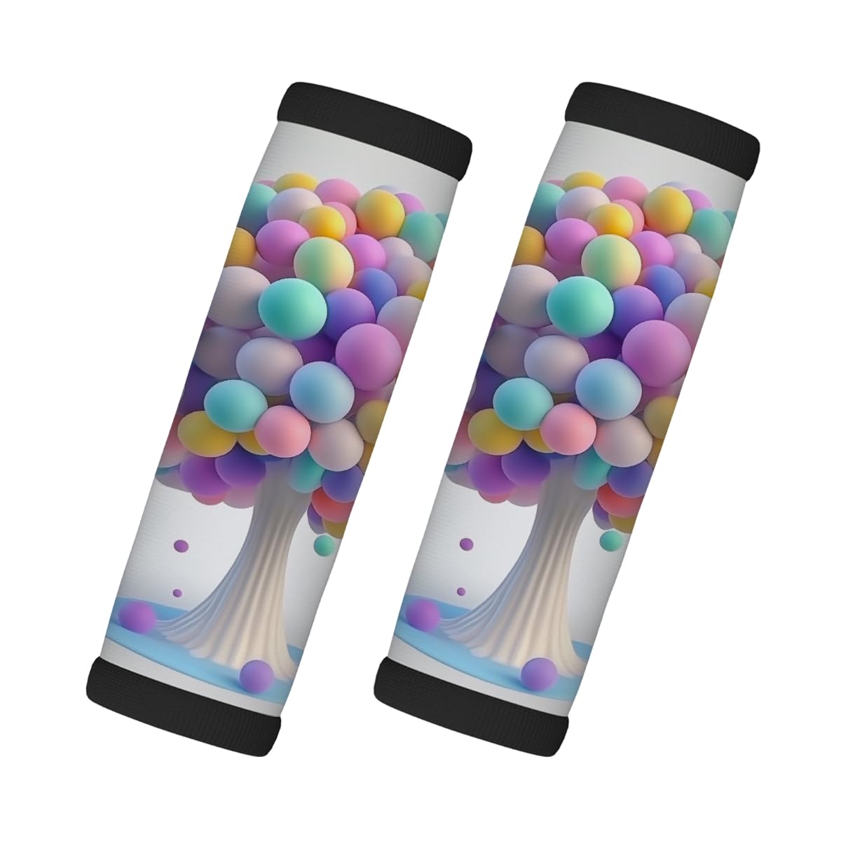 Neopren-Gepäckgriffwickel, Ballonbaum, Koffergriff-Handschuhe, Gepäckmarkierer zur einfachen Identifizierung, 2 Stück Neopren-Gepäckgriffwickel, Ballonbaum, Koffergriff-Handschuhe, Gepäckmarkierer zur einfachen Identifizierung, 2 Stück von Axurera