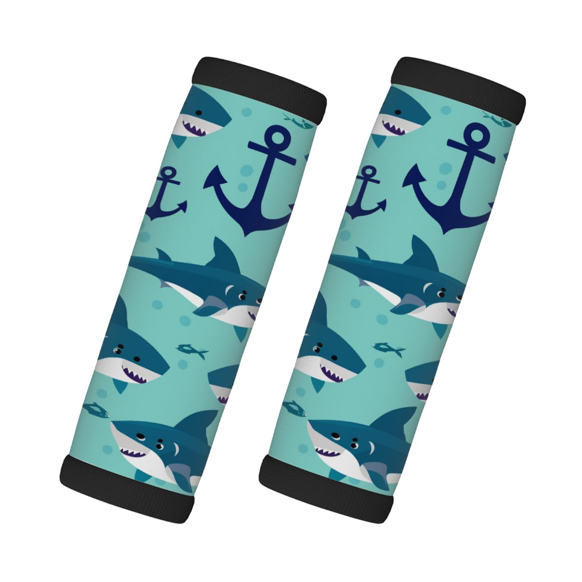 Neopren-Gepäckgriffwickel, Cartoon-Wal-Anker, Koffergriff-Handschuhe, Gepäckmarkierer zur einfachen Identifizierung, 2 Stück Neopren-Gepäckgriffwickel, Cartoon-Wal-Anker, Koffergriff-Handschuhe, Gepäckmarkierer zur einfachen Identifizierung, 2 Stück von Axurera