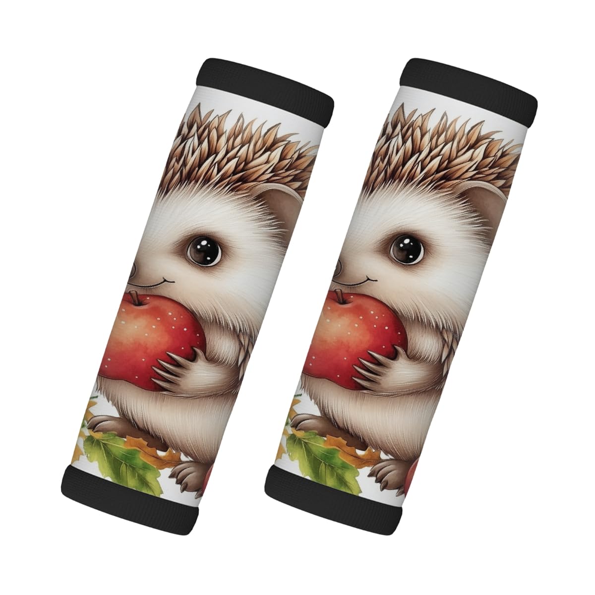 Neopren-Gepäckgriffwickel, Obst-Ahornblatt, Igel, Koffergriff-Handschuhe, Gepäckmarkierer zur einfachen Identifizierung, 2 Stück Neopren-Gepäckgriffwickel, Obst-Ahornblatt, Igel, Koffergriff-Handschuhe, Gepäckmarkierer zur einfachen Identifizierung, 2 Stück von Axurera