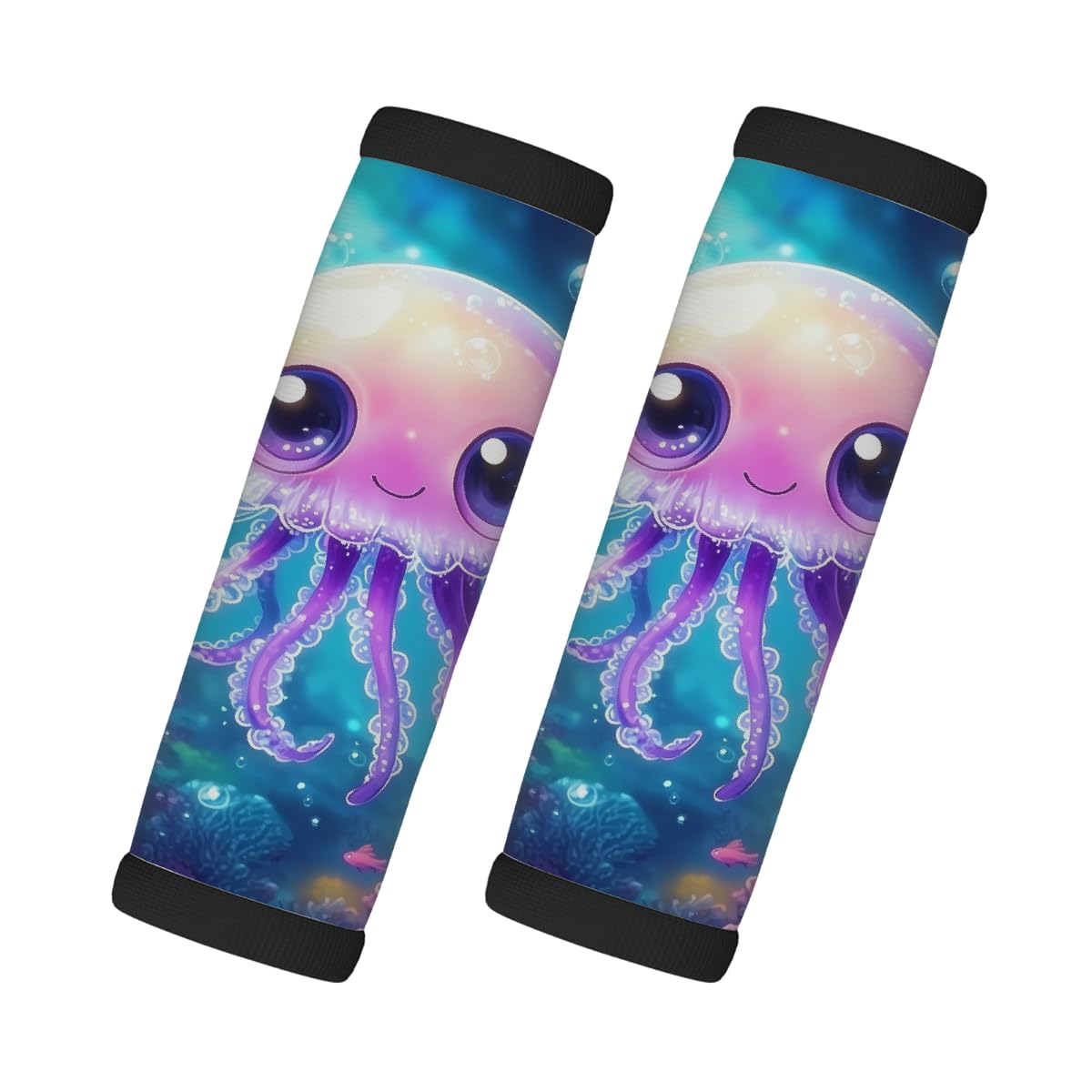 Neopren-Gepäckgriffwickel, Oktopus-Koffergriff-Handschuhe, Gepäckmarkierer zur einfachen Identifizierung, 2 Stück Neopren-Gepäckgriffwickel, Oktopus-Koffergriff-Handschuhe, Gepäckmarkierer zur einfachen Identifizierung, 2 Stück von Axurera