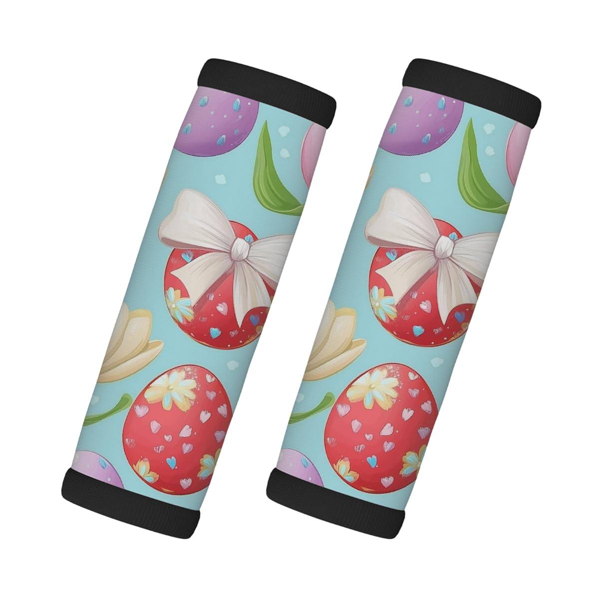 Neopren-Gepäckgriffwickel, Oster-Tulpenei, Koffergriff-Handschuhe, Gepäckmarkierer zur einfachen Identifizierung, 2 Stück Neopren-Gepäckgriffwickel, Oster-Tulpenei, Koffergriff-Handschuhe, Gepäckmarkierer zur einfachen Identifizierung, 2 Stück von Axurera