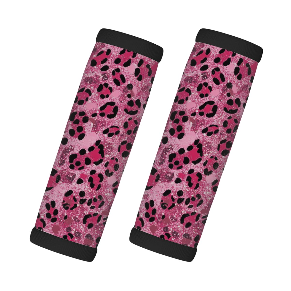 Neopren-Gepäckgriffwickel, Pinl Leopardenmuster, Koffergriff-Handschuhe, Gepäckmarkierer zur einfachen Identifizierung, 2 Stück Neopren-Gepäckgriffwickel, Pinl Leopardenmuster, Koffergriff-Handschuhe, Gepäckmarkierer zur einfachen Identifizierung, 2 Stück von Axurera