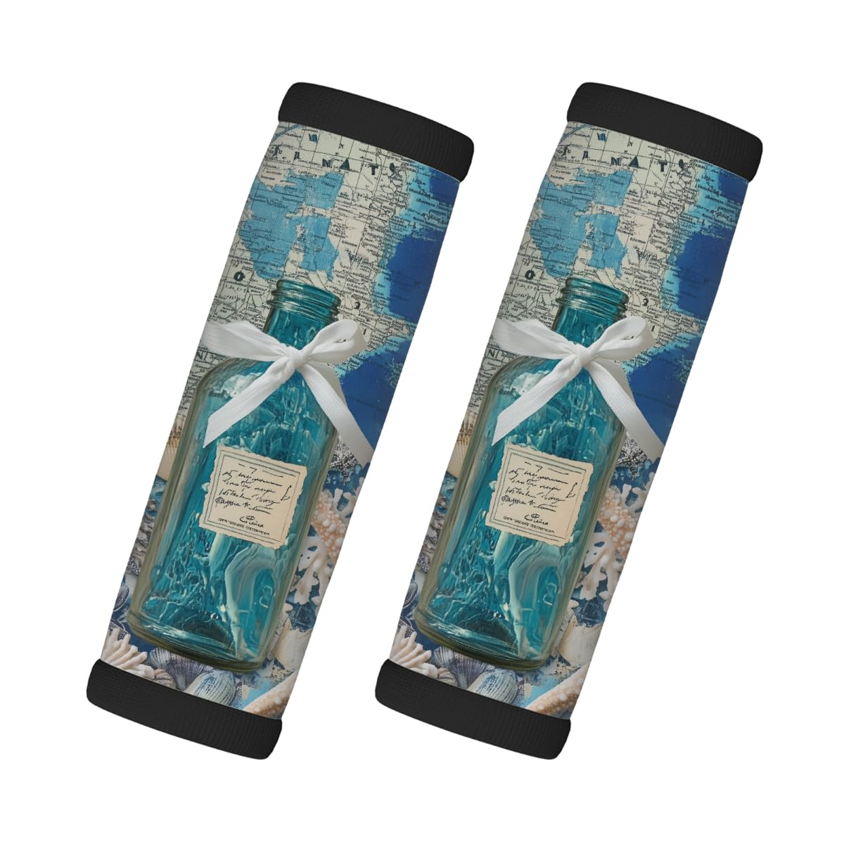 Neopren-Gepäckgriffwickel, Schuhflasche, Seestern, Koffergriff, Handschuhe, Gepäckmarkierer zur einfachen Identifizierung, 2 Stück Neopren-Gepäckgriffwickel, Schuhflasche, Seestern, Koffergriff, Handschuhe, Gepäckmarkierer zur einfachen Identifizierung, 2 Stück von Axurera
