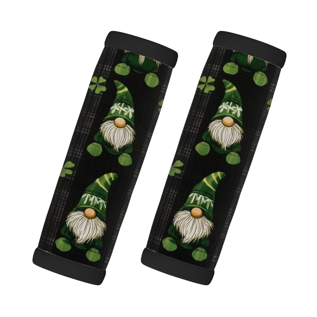 Neopren-Gepäckgriffwickel, St. Patrick's Day, viele alte Menschen, Kleeblatt, schwarze Koffergriff-Handschuhe, Gepäckmarkierer zur einfachen Identifizierung, 2 Stück Neopren-Gepäckgriffwickel, St. Patrick's Day, viele alte Menschen, Kleeblatt, schwarze Koffergriff-Handschuhe, Gepäckmarkierer zur einfachen Identifizierung, 2 Stück von Axurera