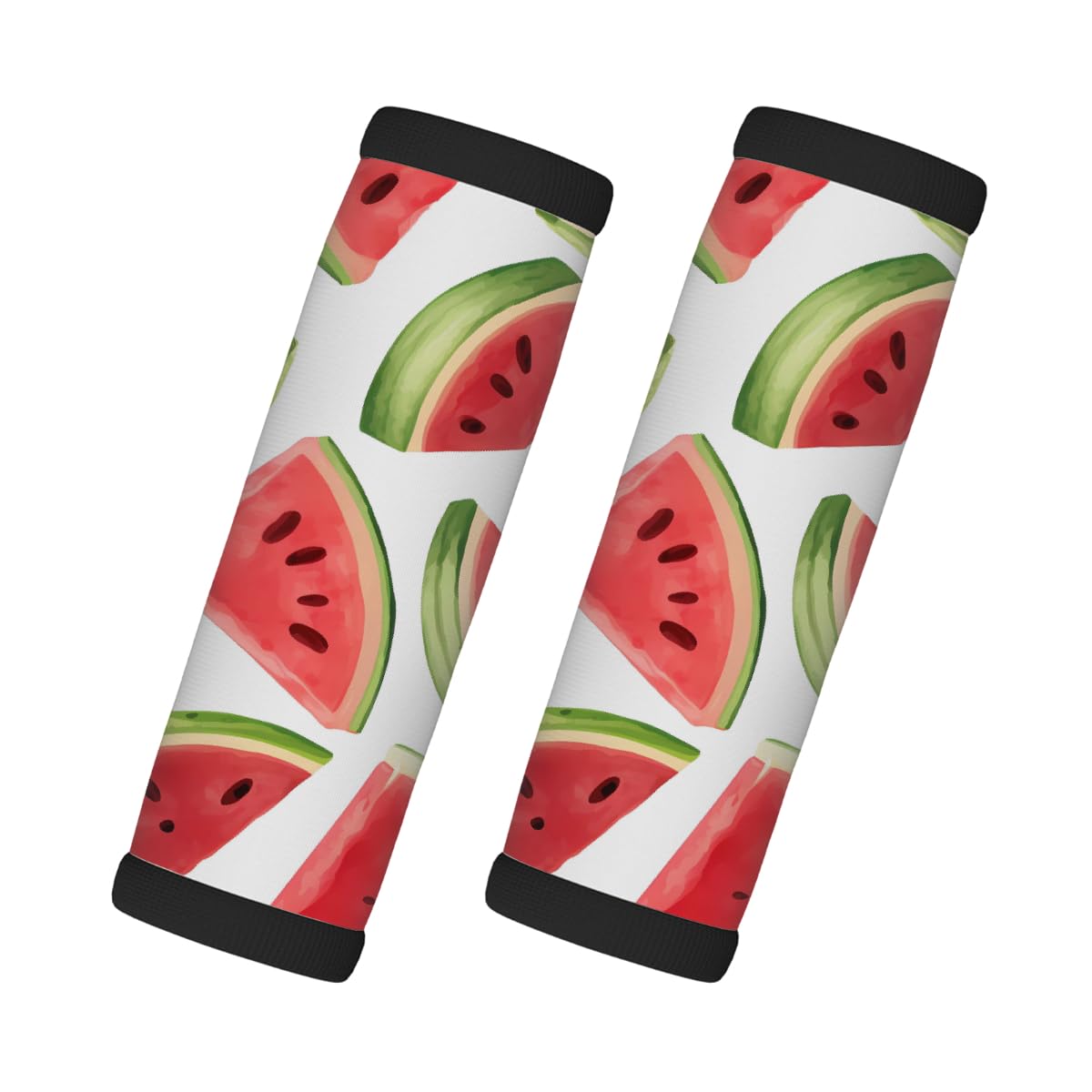 Neopren-Gepäckgriffwickel, Wassermelonenscheiben, Koffergriff-Handschuhe, Gepäckmarker zur einfachen Identifizierung, 2 Stück Neopren-Gepäckgriffwickel, Wassermelonenscheiben, Koffergriff-Handschuhe, Gepäckmarker zur einfachen Identifizierung, 2 Stück von Axurera
