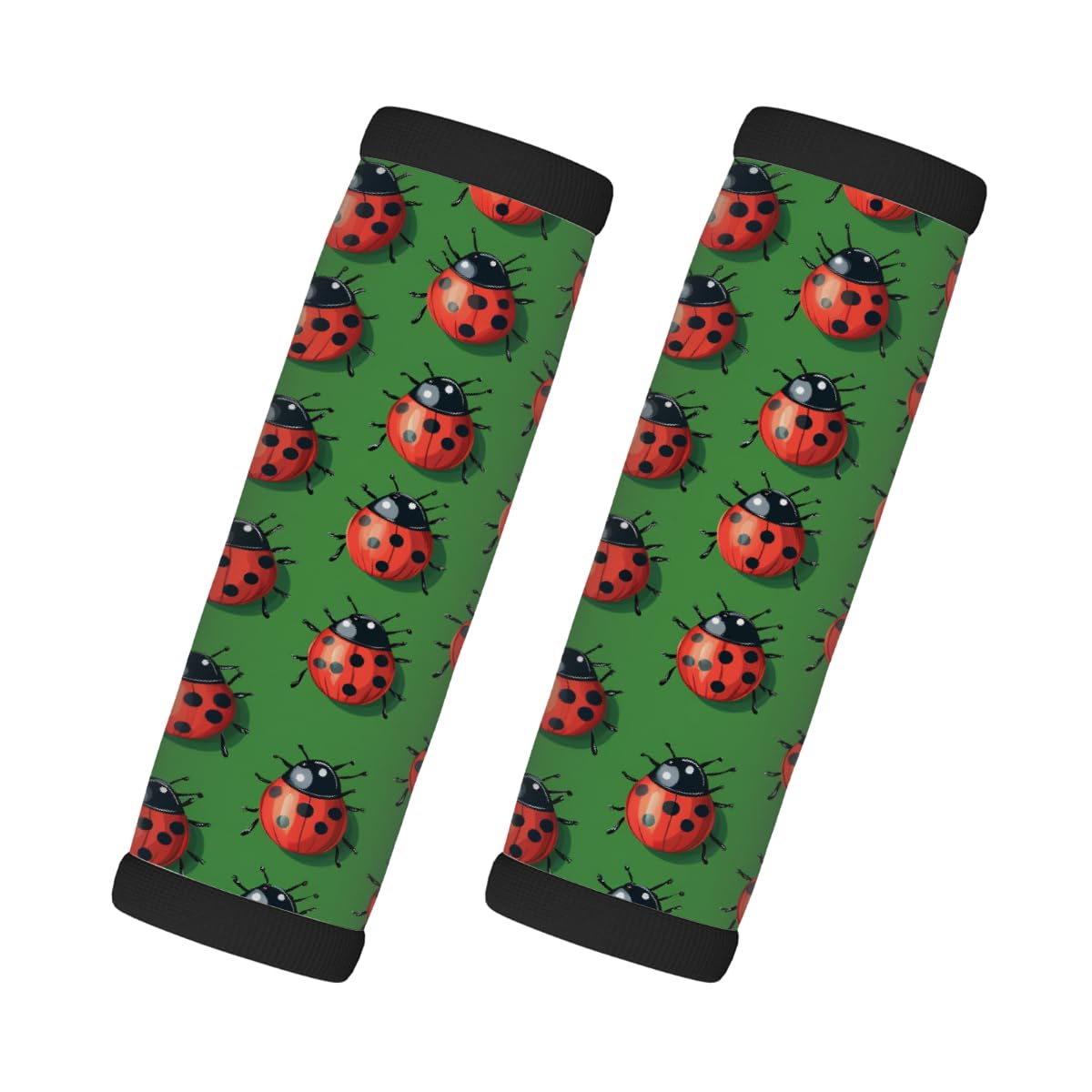 Neopren-Gepäckgriffwickel, grüne Marienkäfer-Koffergriff-Handschuhe, Gepäckmarkierer zur einfachen Identifizierung, 2 Stück Neopren-Gepäckgriffwickel, grüne Marienkäfer-Koffergriff-Handschuhe, Gepäckmarkierer zur einfachen Identifizierung, 2 Stück von Axurera