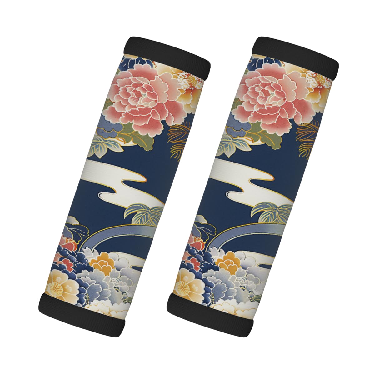 Neopren-Gepäckgriffwickel, japanische Blume und Wolke, Koffergriff-Handschuhe, Gepäckmarkierer zur einfachen Identifizierung, 2 Stück Neopren-Gepäckgriffwickel, japanische Blume und Wolke, Koffergriff-Handschuhe, Gepäckmarkierer zur einfachen Identifizierung, 2 Stück von Axurera