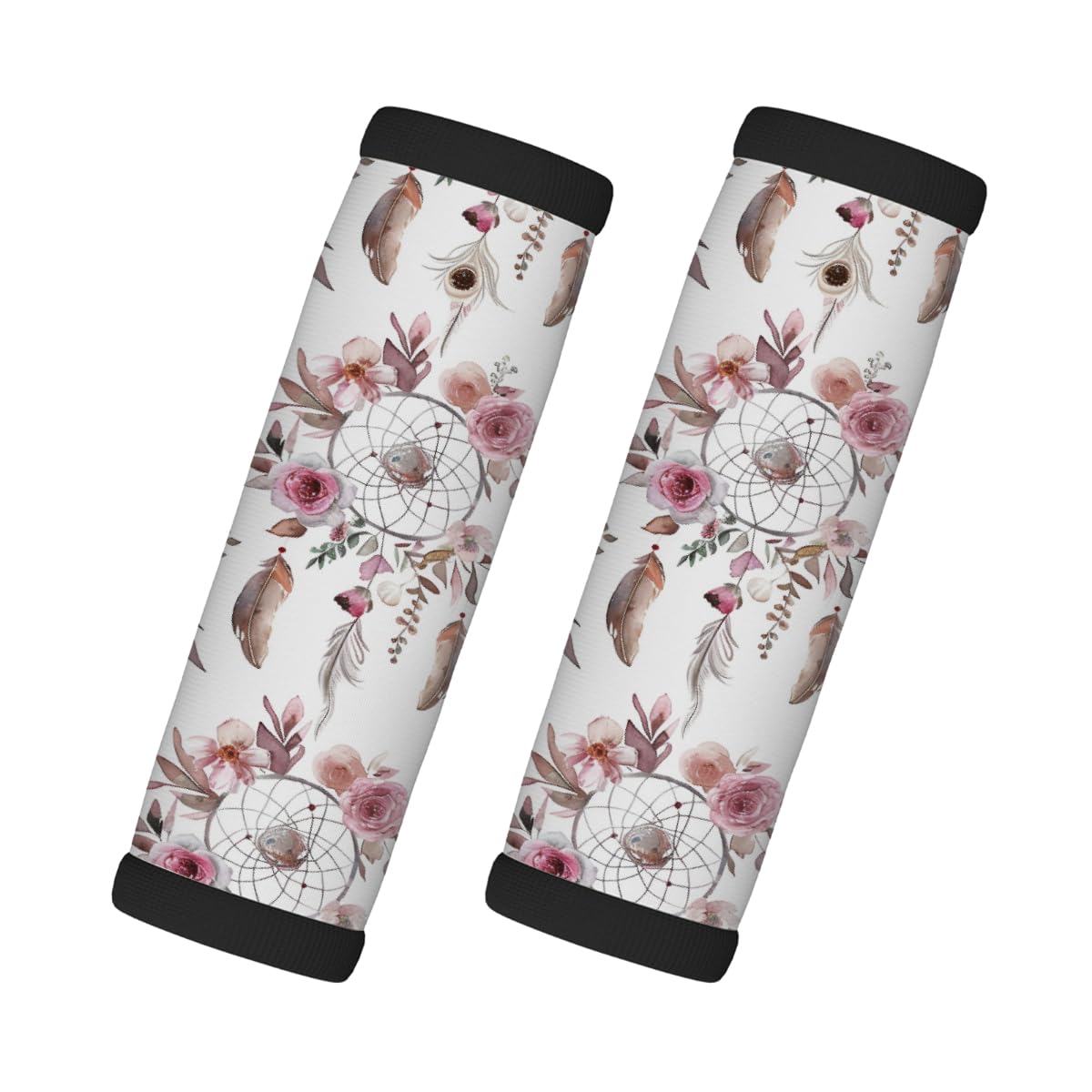 Neopren-Gepäckgriffwickel, viele Rosen-Traumfänger, Koffergriff-Handschuhe, Gepäckmarkierer zur einfachen Identifizierung, 2 Stück Neopren-Gepäckgriffwickel, viele Rosen-Traumfänger, Koffergriff-Handschuhe, Gepäckmarkierer zur einfachen Identifizierung, 2 Stück von Axurera