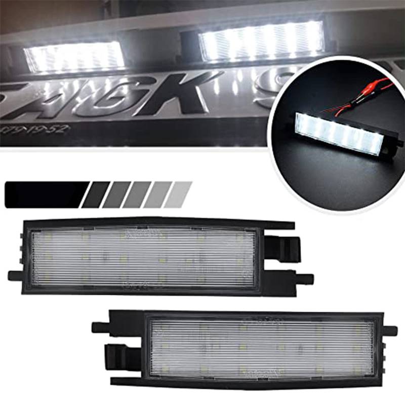 Ayikeiy 2 x LED Kennzeichenbeleuchtung nummernschildbeleuchtung kompatibel mit Toyota RAV4 MK2 MK3 05-15 Auris 12-19 Yaris 99-05 Avalon 99-12 Scion iM 14-19 Solara 97-08 von LZBBD
