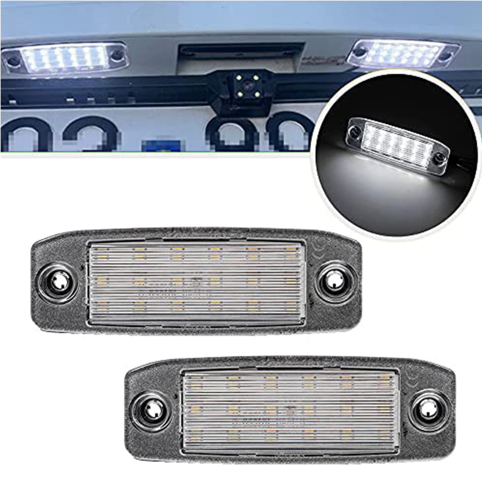 Kennzeichenbeleuchtung 2 Stück LED Kennzeichenbeleuchtung kompatibel mit Kia Sportage 2011–2016 hyundai Sonata 10 Sonata YF 10MY von Cardill