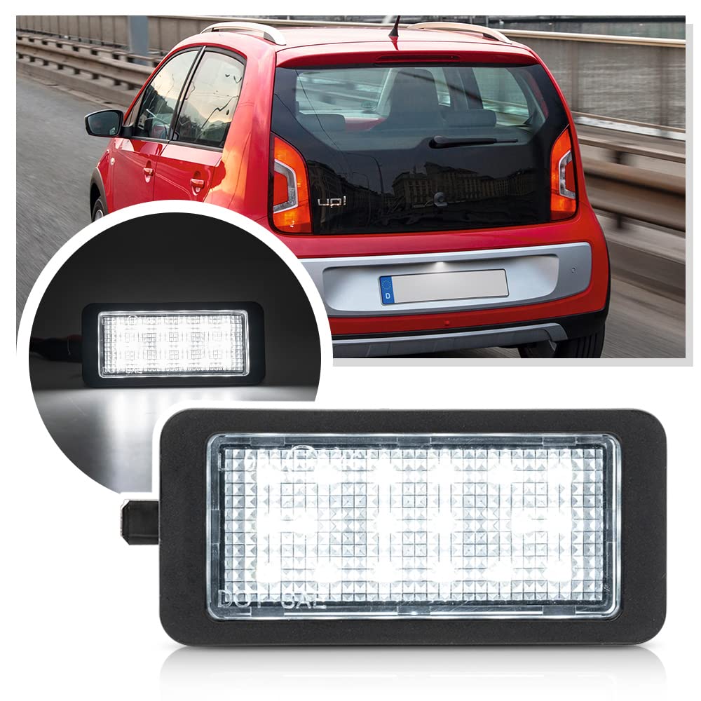 Ayikeiy 1 x LED-Kennzeichenbeleuchtung, kompatibel mit VW up!/e-up! Skoda Citigo/E-Citigo Seat Mii/e-Mii Ayikeiy 1 x LED-Kennzeichenbeleuchtung, kompatibel mit VW up!/e-up! Skoda Citigo/E-Citigo Seat Mii/e-Mii von Ayikeiy