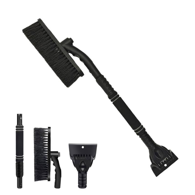 Ayizhiniu Eiskratzer Auto mit Besen, Schneebesen Auto 2-in-1 Eiskratzer, Eiskratzer Auto Schneebürste Abnehmbare, Schneebesen Auto für 360° Drehbarer Kopf, Anwendbar auf Auto von Ayizhiniu