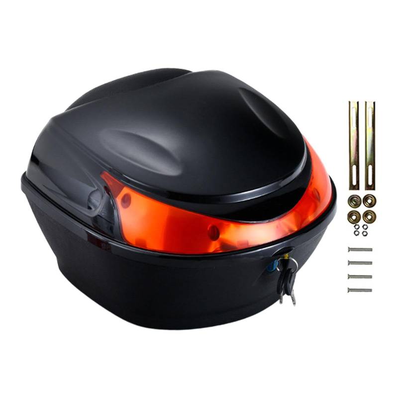 Aymzbd Motorrad Trunk Motorrad Heck Aufbewahrungsbox Elektrofahrradkoffer für Die Lagerung von Reitkleidung Im Freien, B von Aymzbd