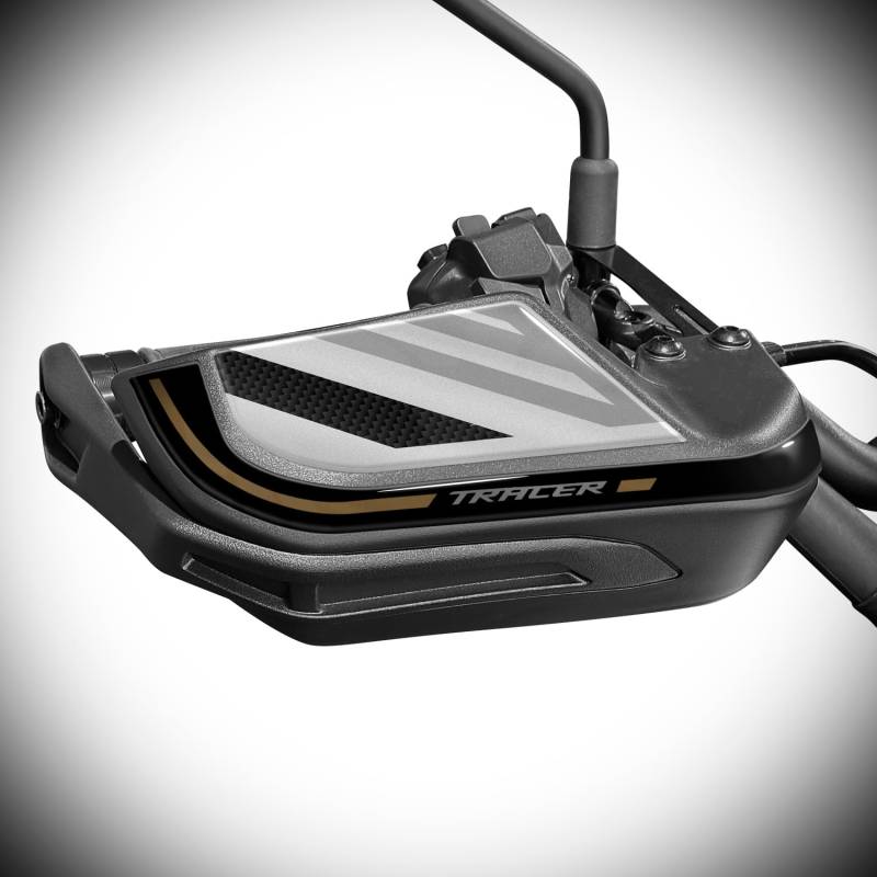 Az Graphishop 3D-Aufkleber für Handprotektoren aus Harz, kompatibel mit Yamaha Tracer 9 GT 2025 APA-9GT-25 (Ceramic Ice) von Az Graphishop