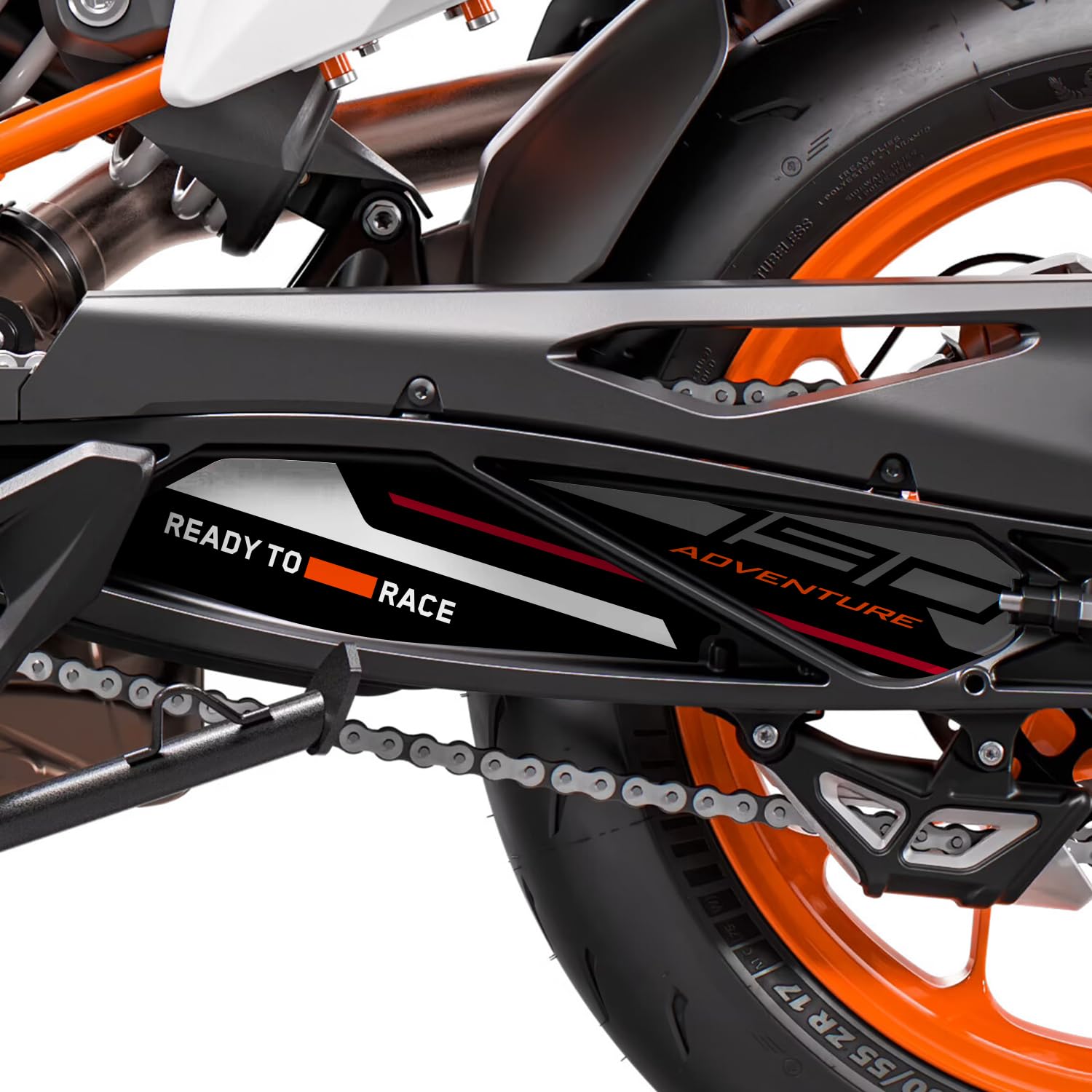 Az Graphishop Schwingenaufkleber kompatibel mit KTM 790 Adventure 2023-2024 On ADF-790ADV-22-24 (Weiß) von Az Graphishop