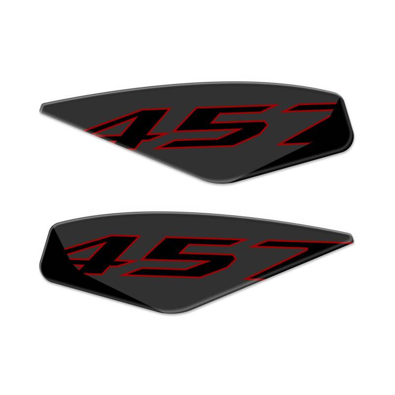 Az Graphishop Seitliche Tankpads aus 3D-Harz, kompatibel mit Aprilia RS 457 2024-2025 L-234 (Prismatic Dark) von Az Graphishop