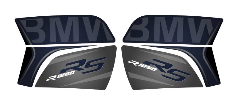 KIT 2 Stickers FÜR SEITLICHE FÄLLE KOMPATIBEL MIT BMW R 1250 RS VR1250RS (Exclusive) von Az Graphishop