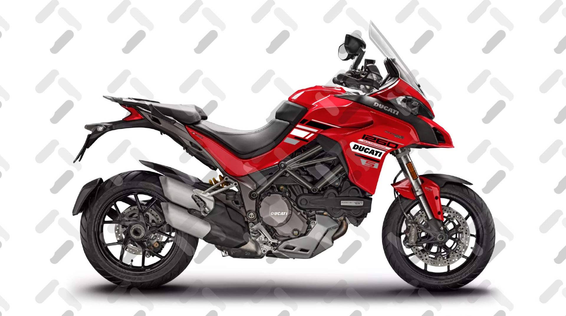 Motorrad Fairing Stickers KIT Ducati MULTISTRADA 1260 S LINE Style FS-MULTI-1260S-L (RED) von Az Graphishop