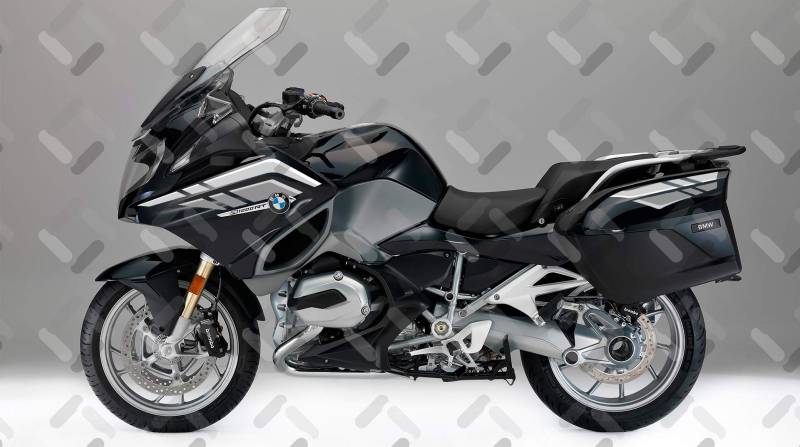 Motorrad Fairing Stickers KIT FÜR BMW R 1200 RT 2014-2018 FS-R1200-RT (Gray) von Az Graphishop