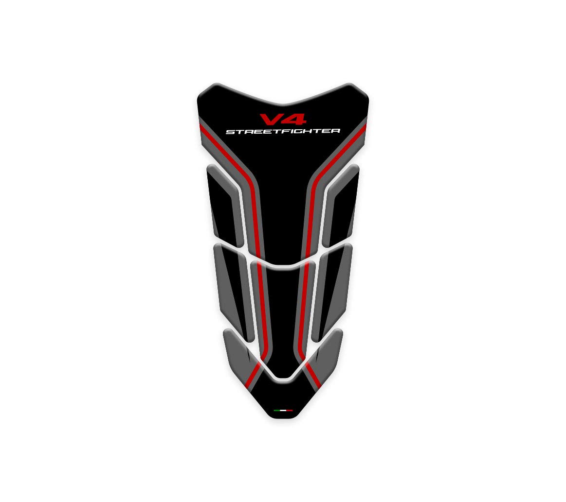 TANKSCHULTZ TANKPAD Harz 3D KOMPATIBEL MIT Ducati Streetfighter V4 GP-642 (Black) von Az Graphishop