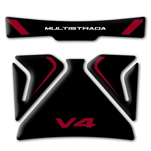 Tankpad aus Kunstharz 3D Ducati Multistrada V4 GP-712 (schwarz) von Az Graphishop