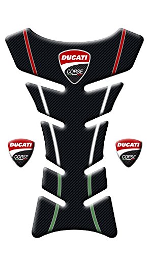 Tankpad aus Harz, 3D, für Motorrad Ducati Carbon Italy, Artikelnummer: D-057 von Azgraphishop
