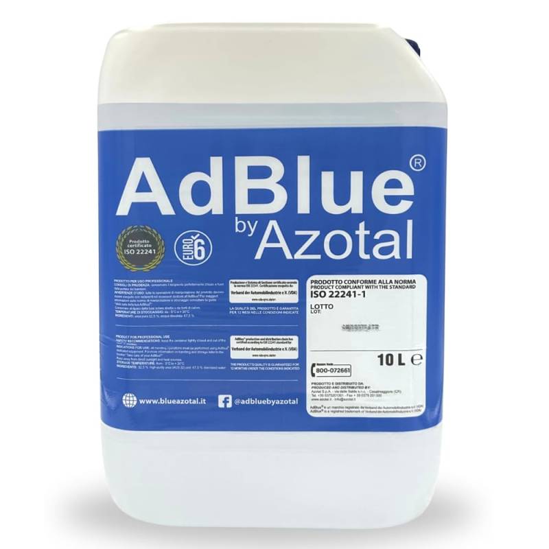 ADBLUE Flüssigzusatz für Abgase, Dieselmotoren, 10 Liter (10 Liter mit Auslauf) von Azotal