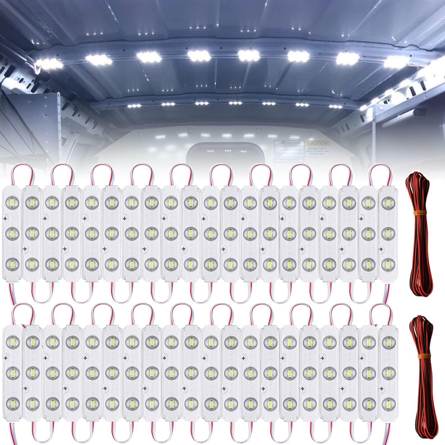 AzulLanse 12V LED Streifenleuchten Innenraum Licht Fahrzeug Kuppel Deckenleuchten,Auto Innenbeleuchtung,60 LEDs Deckenleuchtenmit Schalter für Van RV Truck Boote mit 5 m Kabel-2 PCS AzulLanse 12V LED Streifenleuchten Innenraum Licht Fahrzeug Kuppel Deckenleuchten,Auto Innenbeleuchtung,60 LEDs Deckenleuchtenmit Schalter für Van RV Truck Boote mit 5 m Kabel-2 PCS von AzulLanse