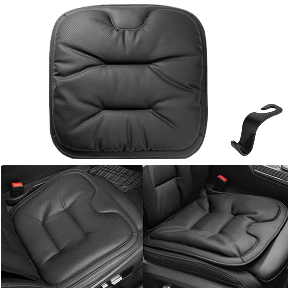 AzulLanse Autositzkissen Premium Nappaleder,Autositz Fahrer,atmungsaktive Autokissen für universelles Sitzkissen für SUV LKW,Bürostuhl,Rollstuh,1 Kindersitz Haken-schwarz AzulLanse Autositzkissen Premium Nappaleder,Autositz Fahrer,atmungsaktive Autokissen für universelles Sitzkissen für SUV LKW,Bürostuhl,Rollstuh,1 Kindersitz Haken-schwarz von AzulLanse