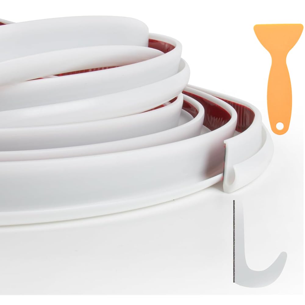 RV J-Form Regenrinne Gummi Tropf, Schiene 5 Meter, RV Trim Moulding, Dichtungsstreifen mit Selbstkleber, 1 Schaber-weiß RV J-Form Regenrinne Gummi Tropf, Schiene 5 Meter, RV Trim Moulding, Dichtungsstreifen mit Selbstkleber, 1 Schaber-weiß von AzulLanse
