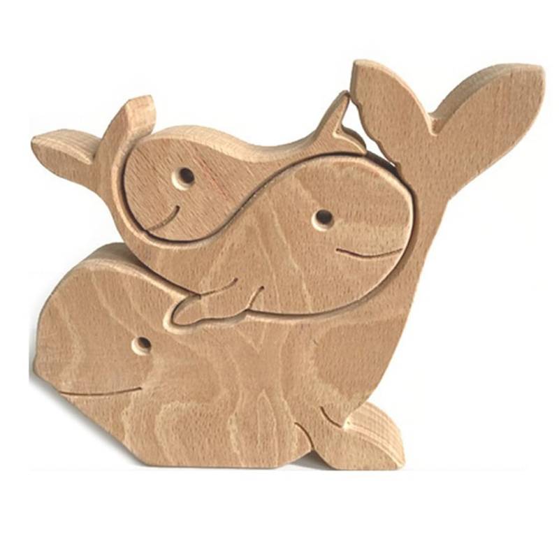 Azull Holzpuzzle, Wal, Tierpuzzle, Warmes, Heimdekoration von Azull