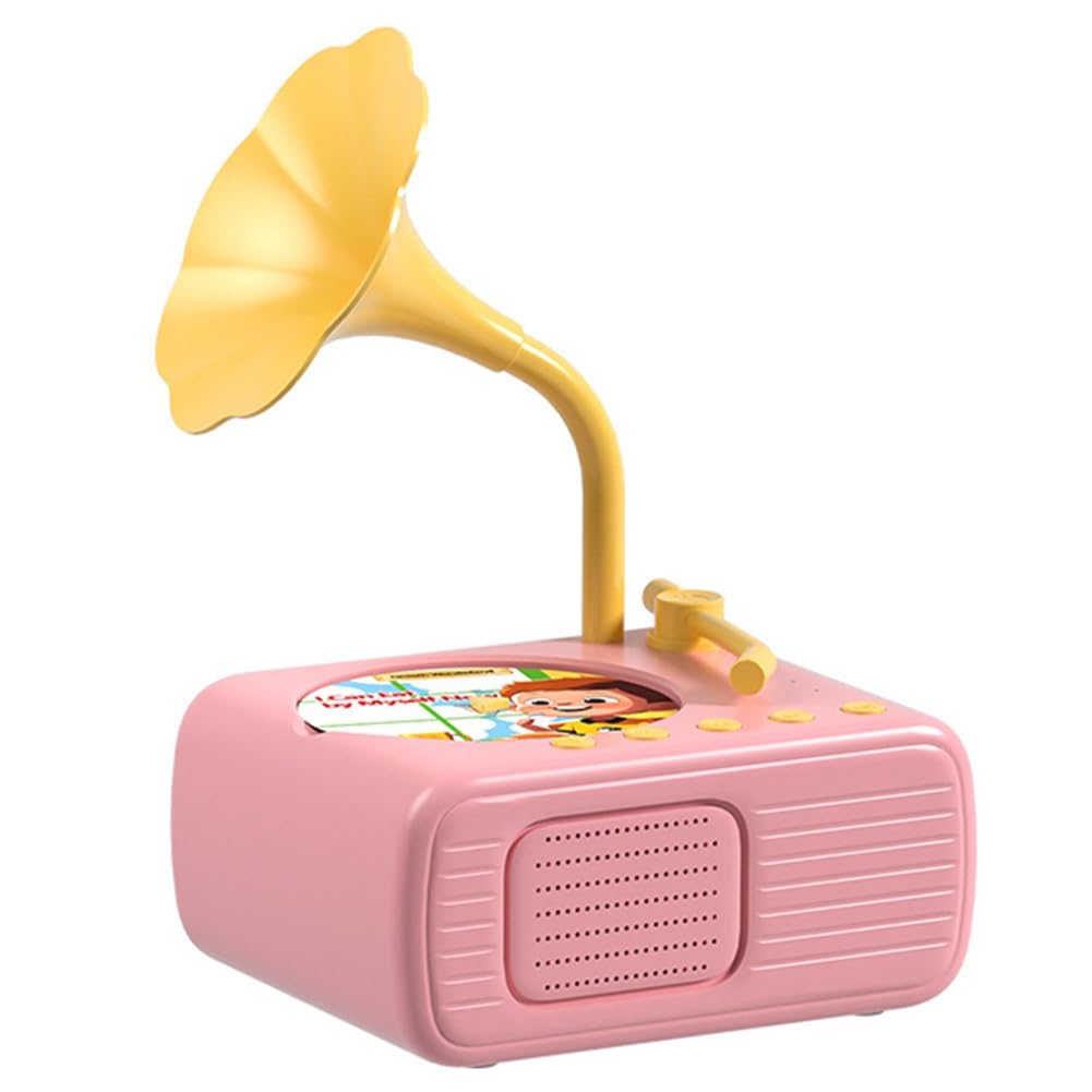 Azull Kinder-Grammophon mit Geschichtenerzähler, Musik-Player, Kleinkindspielzeug, Kinder-Grammophon mit 96 Karten, Geschenk Zur Frühkindlichen Bildung, Rosa Azull Kinder-Grammophon mit Geschichtenerzähler, Musik-Player, Kleinkindspielzeug, Kinder-Grammophon mit 96 Karten, Geschenk Zur Frühkindlichen Bildung, Rosa von Azull