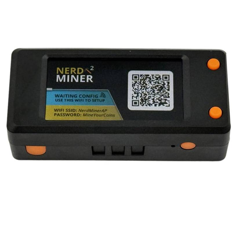 Azull Nerdminer V2 BTC Solo Lotterie Miner 78KH/S mit LCD-Display BTC-Miner ASIC-Mining Bitcoin BTC-Miner Silent Miner von Azull