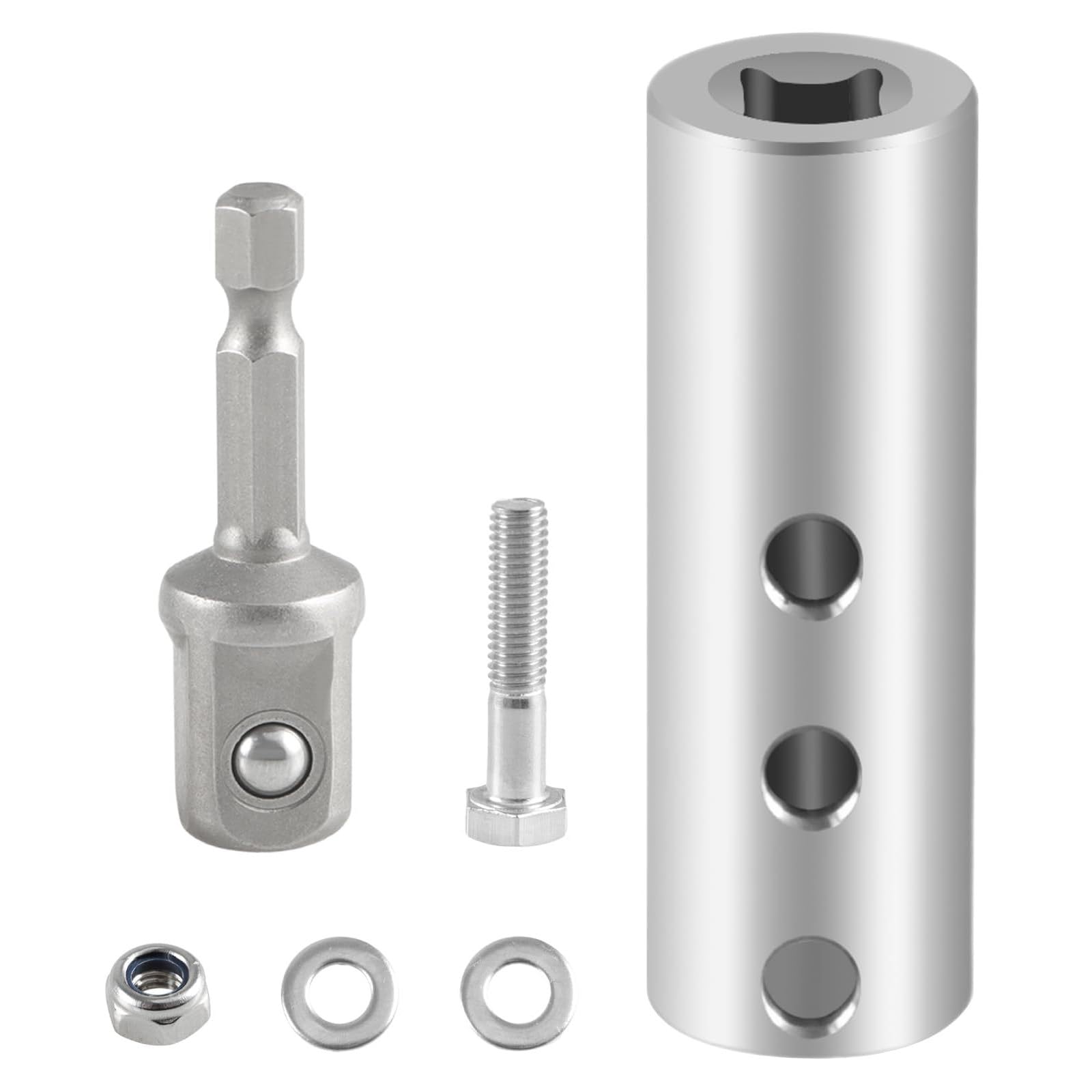Azxcvbnm Ersatzgriff für Anhänger und Camper, mit Bohrer-Adapter und Steckschlüssel-Bit, aus Edelstahl, geeignet für 2,5 cm Antriebswellen Azxcvbnm Ersatzgriff für Anhänger und Camper, mit Bohrer-Adapter und Steckschlüssel-Bit, aus Edelstahl, geeignet für 2,5 cm Antriebswellen von Azxcvbnm